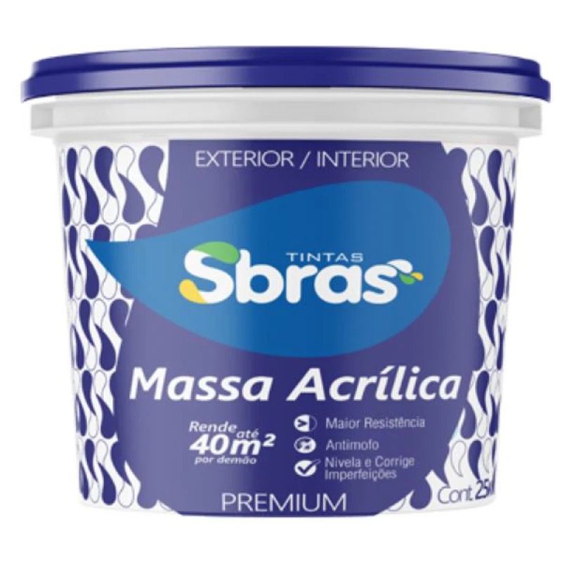 MASSA ACRILICA BALDE 25 KG